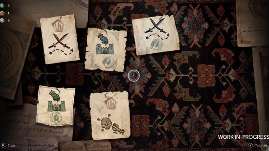Assassin's Creed Mirage gameplay new features: an image of the contract board in the RPG