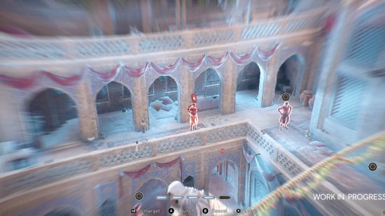 Assassin's Creed Mirage gameplay new features: an image of Focus mode in the new RPG