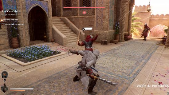 Assassin's Creed Mirage gameplay new features: an image of the parry kill from the RPG
