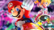 Best Switch racing games: Mario and Peach from Mario Kart 8