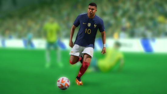 Best Xbox football games: Player about to kick a football in FIFA 23