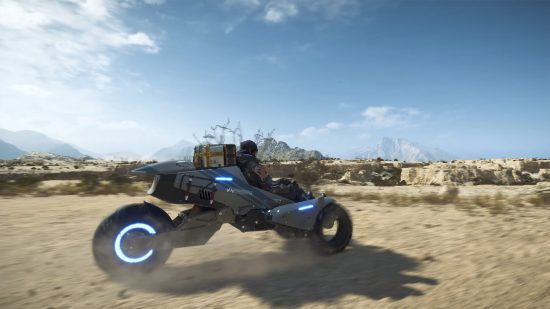 An image of the reverse trike in Death Stranding 2
