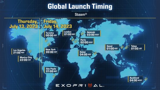 Exoprimal release date: Global release times for Exoprimal Steam players
