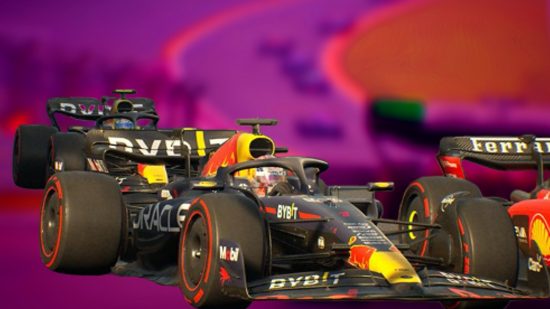 F1 Manager 2023 release date: Formula One cars racing in F1 Manager 2023