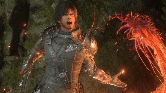 Final Fantasy 16 review: Clive using Rising Flames in Final Fantasy 16
