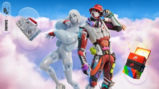 Fortnite Nike Airphoria event skins: an image of the two new battle royale skins
