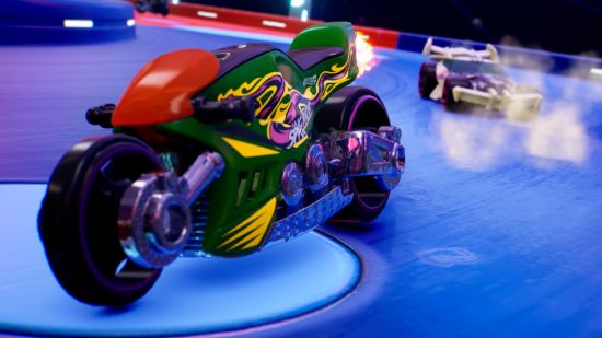Hot Wheels Unleashed 2 Gameplay Preview: a motorbike can be seen