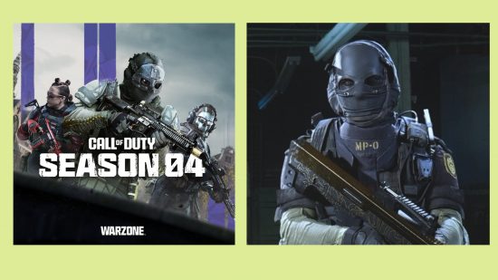 Modern Warfare 2 Nikto Operator: an image of Nikto from MW2 and Warzone 2 key art and Nikto from MW 2019