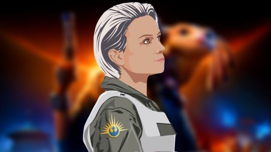 Star Wars Outlaws characters cameos: an image of Norra Wexley from some promotional art