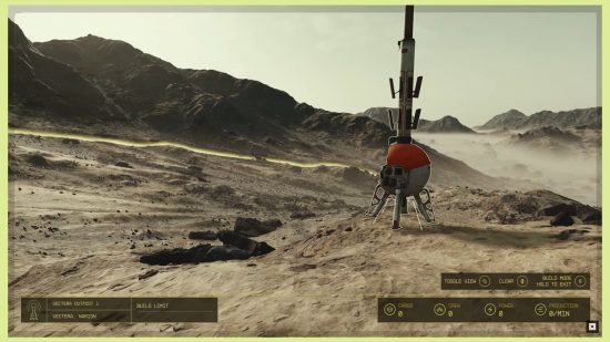 Starfield outposts systems Fallout 4 settlements: an image of an outpost being built in the Xbox RPG