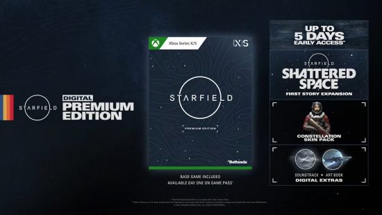 Starfield Pre Orders: The Premium Edition can be seen