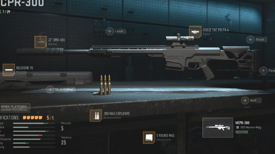 Warzone MCPR-300 loadout: MCPR-300 Sniper in Warzone armory with best attachments and build