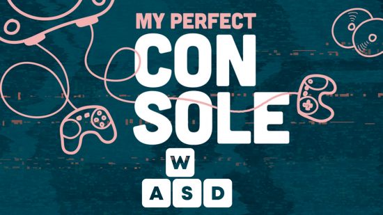 WASD My Perfect Console: The logos for the My Perfect Console podcast and WASD