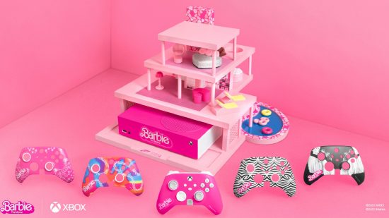 Xbox Barbie Series S competition: an image of the DreamHouse console