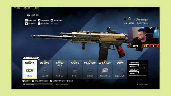 XDefiant beta ACR meta loadout: an ACR build from the FPS