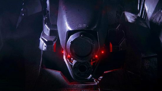 Armored Core 6 story trailer: an image of a mech eye