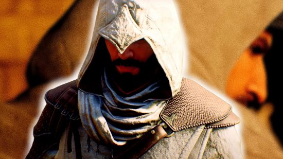 Assassin's Creed Mirage skills: an image of Basim in a hood