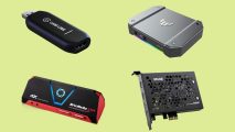 Best capture cards - image shows four of them floating around.