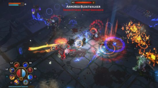 Games like Diablo: A screenshot mid-battle in Torchlight 2