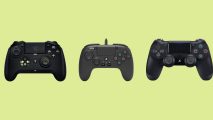 Best PS4 controllers standing out in a row.