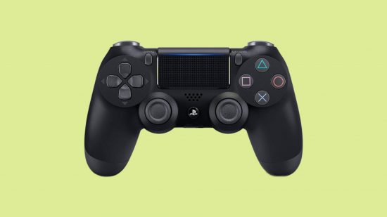Best PS4 controllers: the Sony DualShock 4 on a plain background.