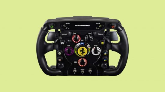 Best PS5 controllers, the Thrustmaster F1 add-on.