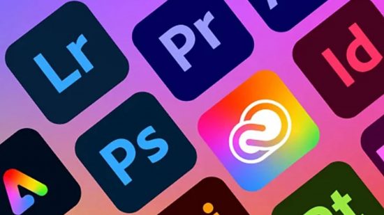 Best streaming software: Adobe Creative Cloud. Image shows various Adobe apps.