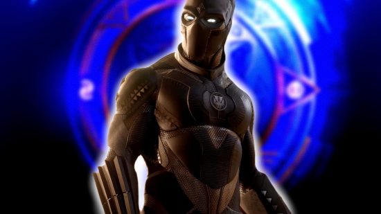 Black Panther game announcement: an image of T'Challa in front of the game's current logo
