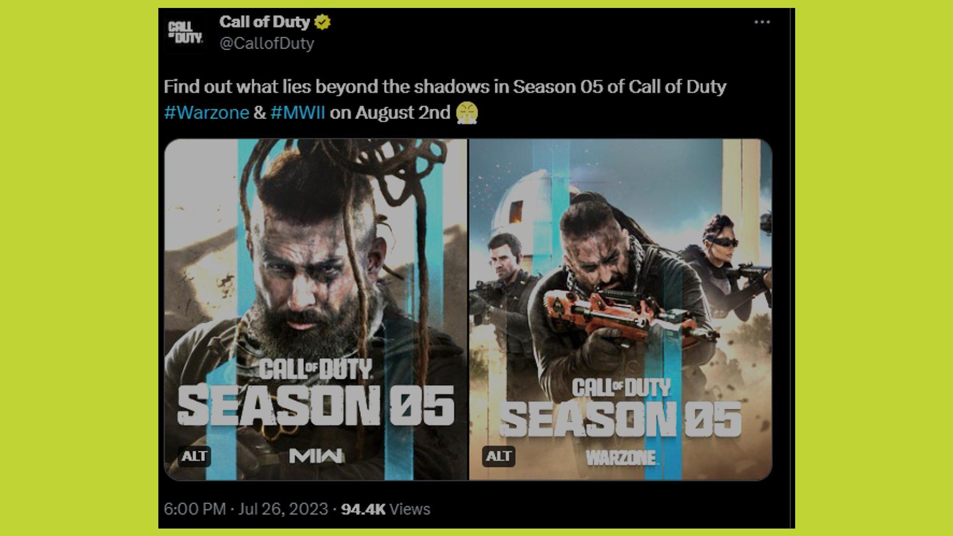 CoD Warzone confirms Season 5 date and teases hip-hop tributes - Meristation