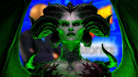 Diablo 4 best XP farm dungeon: an image of Green Lilith from the RPG