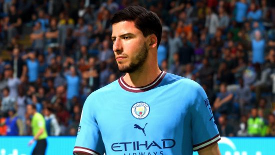 EA Sports FC closed beta file size: an image of Ruben Diaz in FIFA