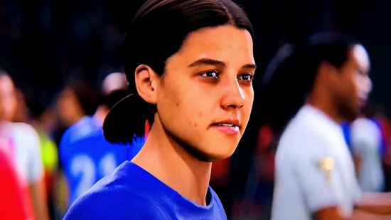 FC 24 Pro Clubs crossplay: an image of Sam Kerr from the soccer game