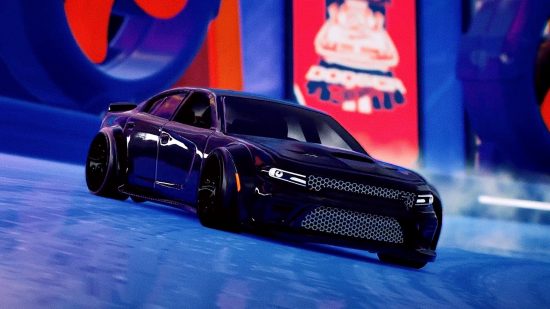 Hot Wheels Unleashed 2 Fast and Furious cars: an image of a Dodge Charger in the racing game