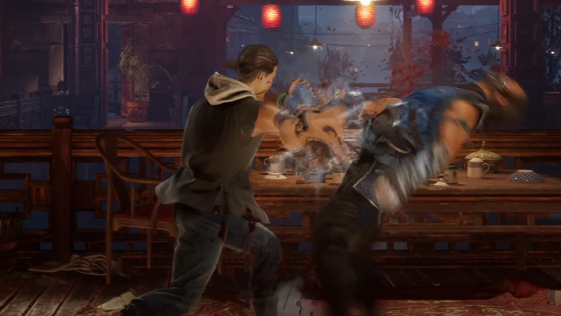 Mortal Kombat 1 Characters: Kung Lao can be seen fighitng sub zero