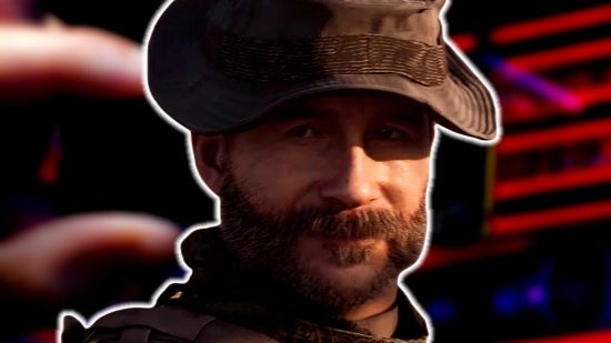 PS5 software update internal storage price: an image of Captain Price from MW2