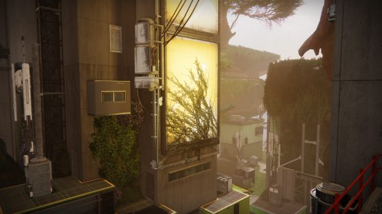Destiny 2 The Final Shape: A highly urban environment in the Last City in the Pale Heart.