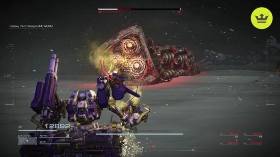 Armored Core 6 bosses: Ice Worm