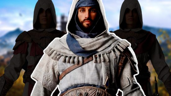 Assassin's Creed Mirage multiplayer: an image of Basim and Roshan in shadows