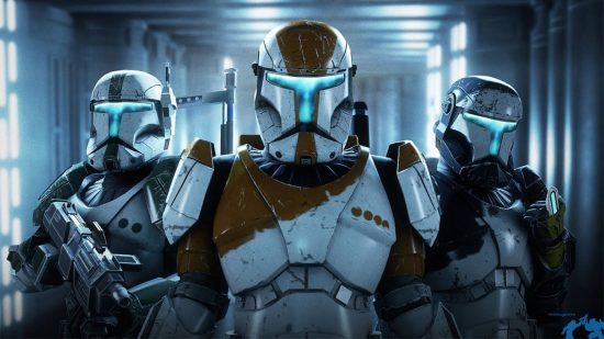 Best Star Wars Games: Multiple Stormtroopers can be seen