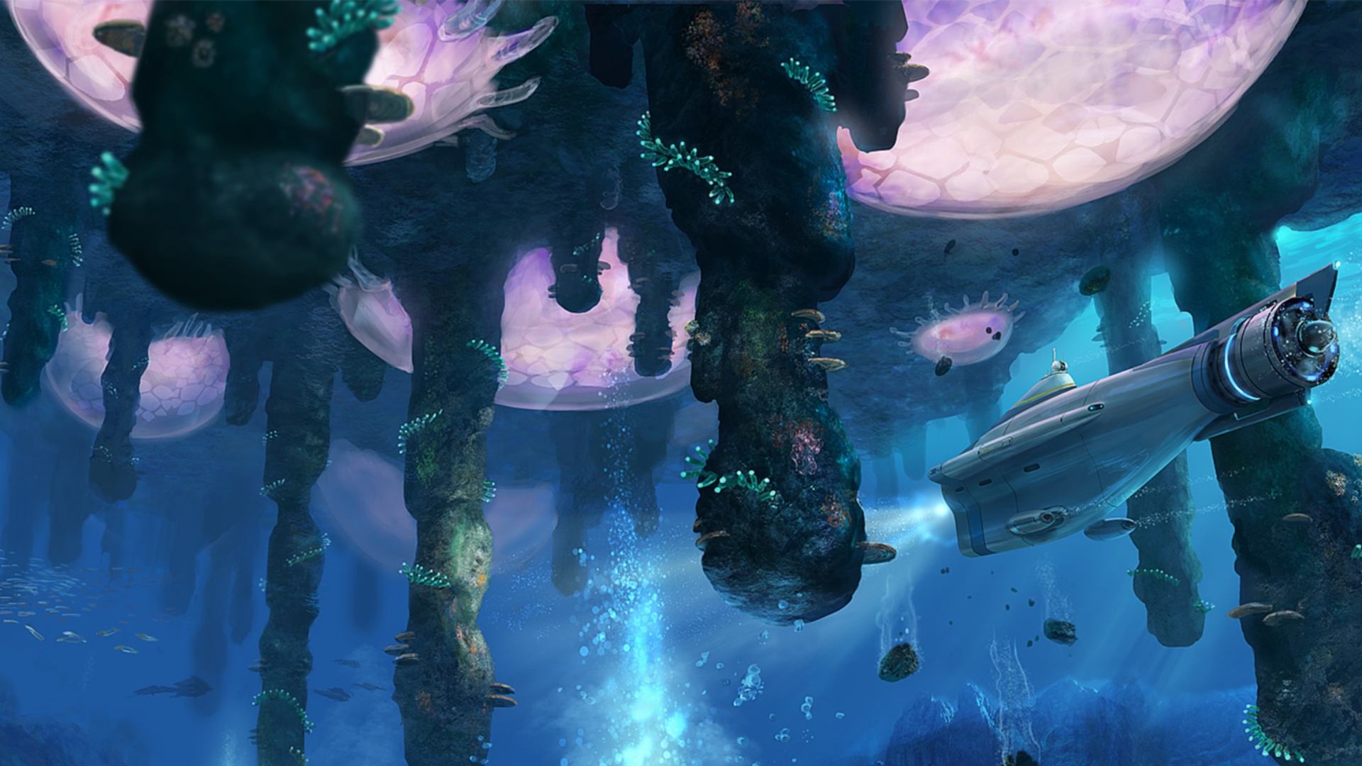 最高のサバイバルゲーム：水中の海は、潜水艦が滑空することで見ることができます