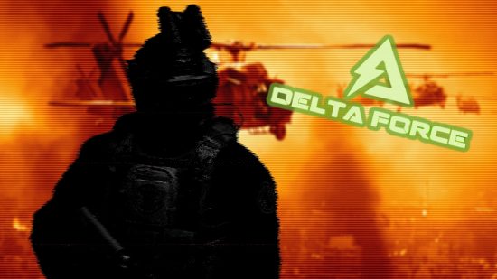 Delta Force release date: an image of a soldier and some helicopters
