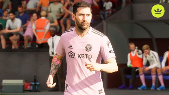 FC 24 Messi rating: Lionel Messi in a pink Inter Miami kit