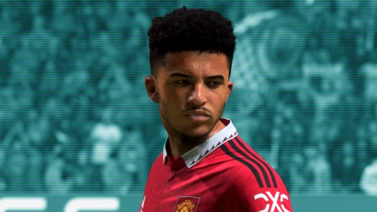 FC 24 trophies: an image of Jadon Sancho from Manchester United
