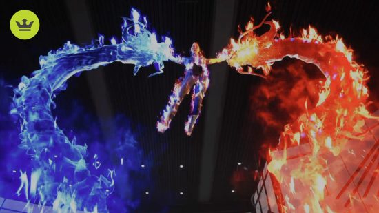 Mortal Kombat 1 Fatalities: Liu Kang can be seen lifting someone up