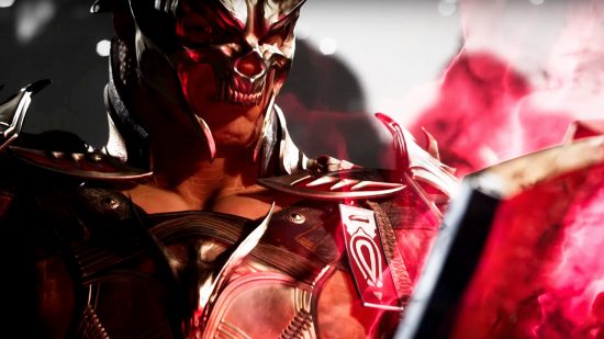 Mortal Kombat 1 General Shao: a screenshot of the character from the MK1 trailer
