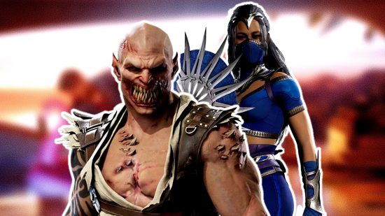 Mortal Kombat 1 Invasions: an image of Baraka and Kitana from the fighting game