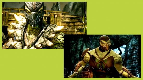 Mortal Kombat 1 new Reptile design: the character from MK9 and MKX