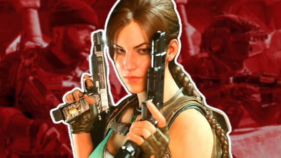 MW3 operator transfer MW2: an image of Lara Croft in COD