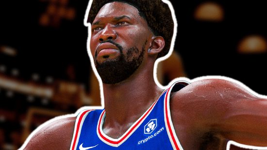 NBA 2K24 ProPlay - an image of Embiid from the basketball game