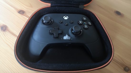 PowerA Fusion Pro 3 Wired controller in its case.